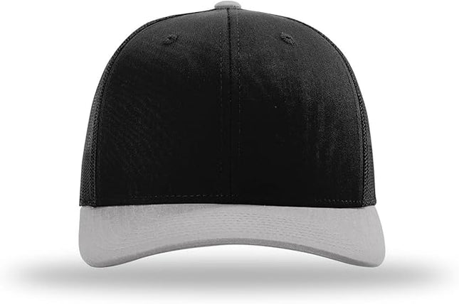 Richardson 112 Trucker Hat - Premium Adjustable Snapback Hat - Structured Six Panel Richardson Blank Caps