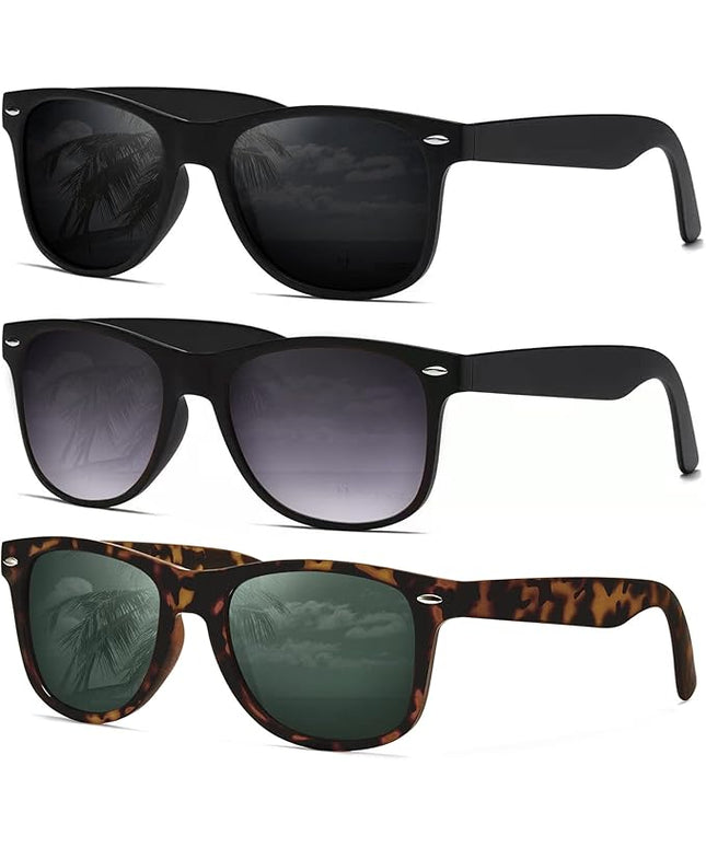 DEMIKOS Sunglasses Men Polarized Sunglasses for Mens Womens Retro Mirror Lens for Driving Fishing UV Protection