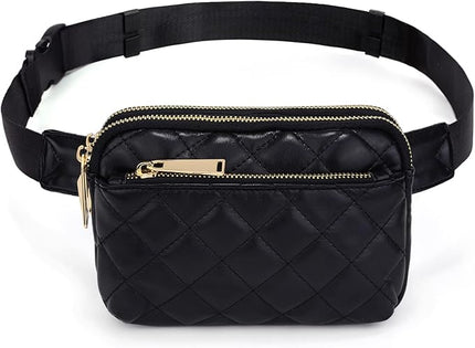 UTO Fanny Pack for Women Crossbody Trendy Fashion Belt Purse Chest Waist Hip Bumbag for Outdoor Shopping Travel Hiking