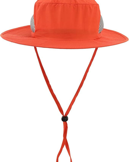 LLmoway Kids Sun Protection Hat Quick Dry Adjustable Wide Brim Mesh Bucket Hat