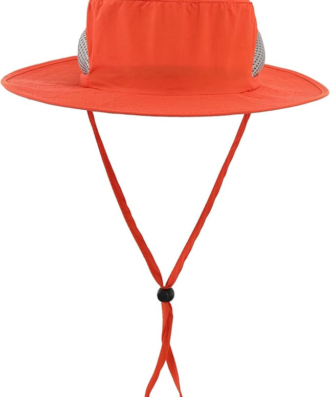 LLmoway Kids Sun Protection Hat Quick Dry Adjustable Wide Brim Mesh Bucket Hat