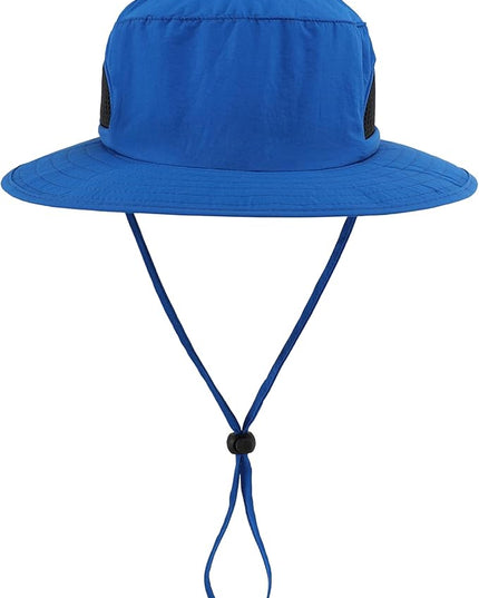 LLmoway Kids Sun Protection Hat Quick Dry Adjustable Wide Brim Mesh Bucket Hat