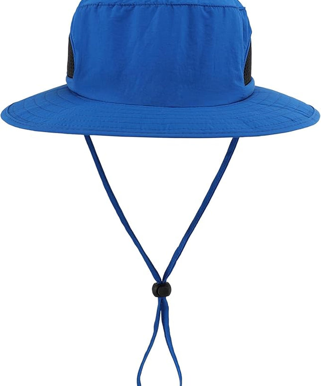 LLmoway Kids Sun Protection Hat Quick Dry Adjustable Wide Brim Mesh Bucket Hat