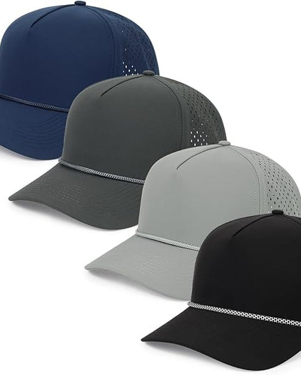 Quick Dry Baseball Cap Snapback Hats Mesh Trucker Hat for Men Women Water-Resistant Outdoor Golf Hat Ball Cap