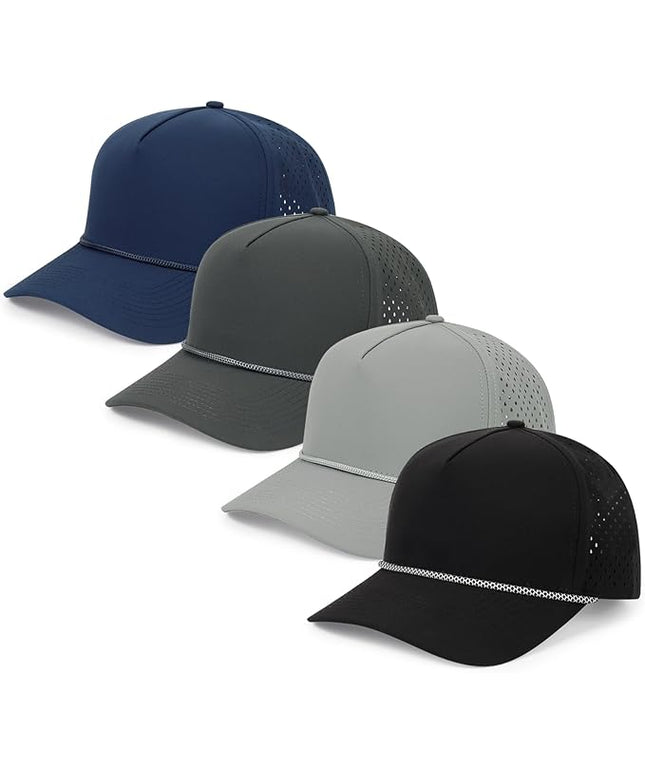 Quick Dry Baseball Cap Snapback Hats Mesh Trucker Hat for Men Women Water-Resistant Outdoor Golf Hat Ball Cap