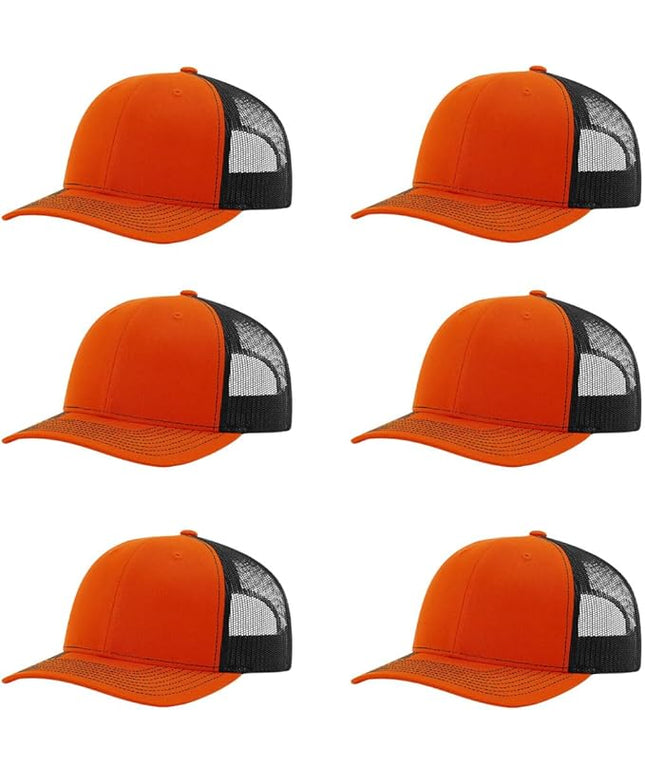 Richardson 112 Classic Six-Panel Adjustable Snapback Trucker Cap | Bulk Packs Available