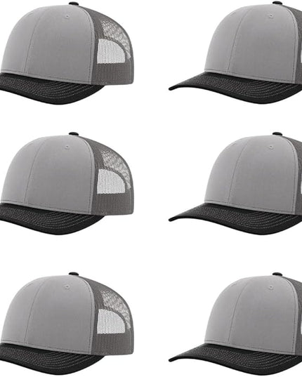Richardson 112 Classic Six-Panel Adjustable Snapback Trucker Cap | Bulk Packs Available