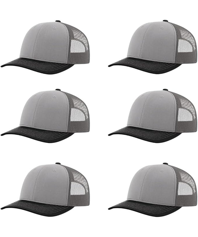 Richardson 112 Classic Six-Panel Adjustable Snapback Trucker Cap | Bulk Packs Available