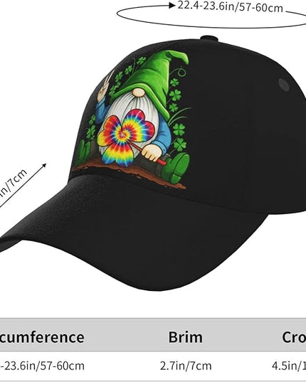 St. Patrick's Day Lucky Shamrock Hat Adjustable Irish Green Clover Baseball Cap Trucker Hat for Men Women