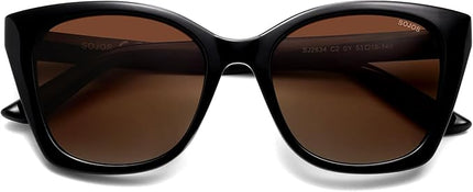 SOJOS Vintage Oversized Cateye Sunglasses Womens UV400 Large Designer Shades Lentes De Sol Para Mujer SJ2634