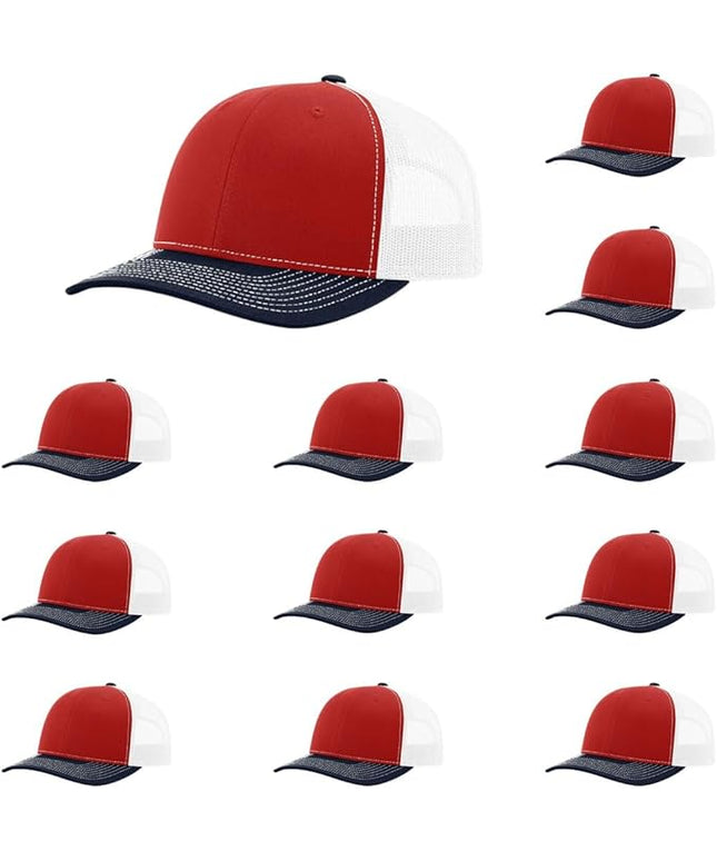Richardson 112 Classic Six-Panel Adjustable Snapback Trucker Cap | Bulk Packs Available