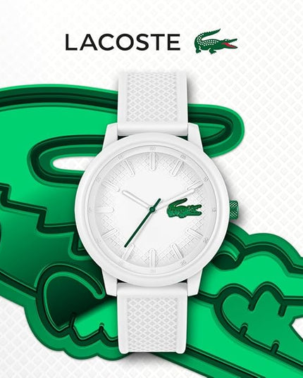 Lacoste L.12.12 Hero Men's Quartz Watch - 48 MM Dial - Silicone Wristband - Water Resistant up to 5ATM/50 Meters - Iconic Design