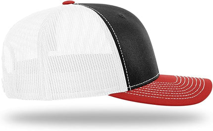 Richardson 112 Trucker Hat - Premium Adjustable Snapback Hat - Structured Six Panel Richardson Blank Caps