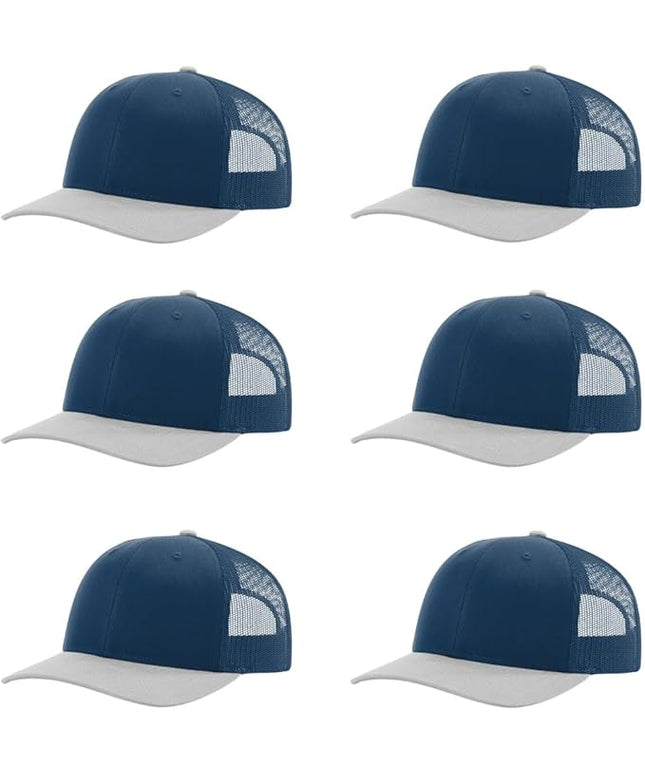 Richardson 112 Classic Six-Panel Adjustable Snapback Trucker Cap | Bulk Packs Available