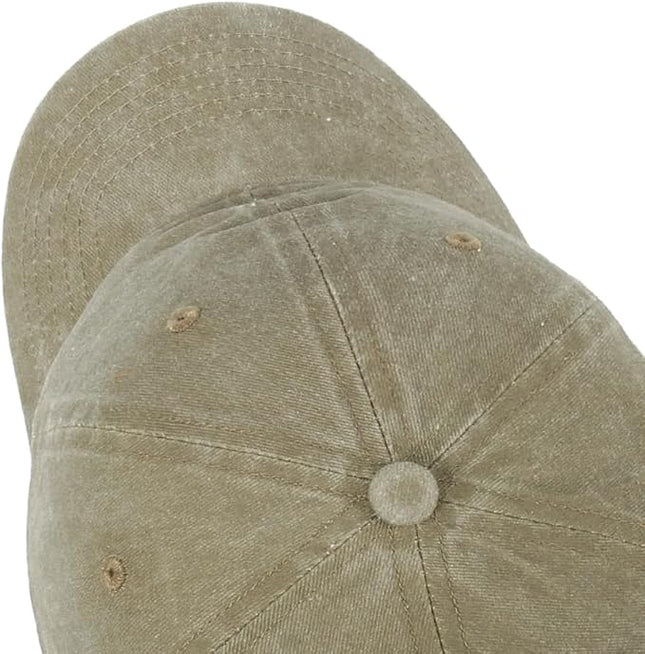HH HOFNEN Men Women Washed Distressed Twill Cotton Baseball Cap Vintage Adjustable Dad Hat