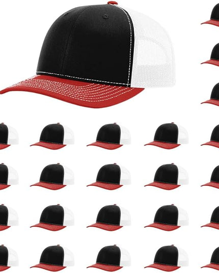 Richardson 112 Classic Six-Panel Adjustable Snapback Trucker Cap | Bulk Packs Available