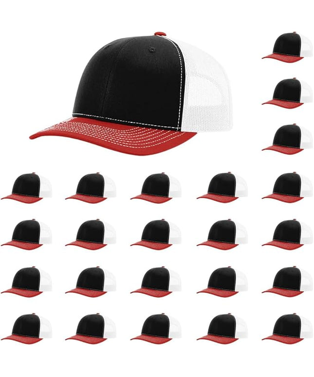 Richardson 112 Classic Six-Panel Adjustable Snapback Trucker Cap | Bulk Packs Available