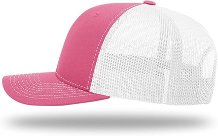 Richardson 112 Trucker Hat - Premium Adjustable Snapback Hat - Structured Six Panel Richardson Blank Caps