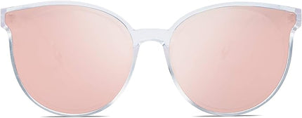 SOJOS Fashion Round Sunglasses for Women Men Oversized Vintage Shades SJ2057