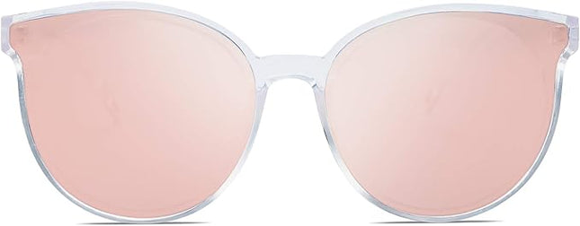 SOJOS Fashion Round Sunglasses for Women Men Oversized Vintage Shades SJ2057