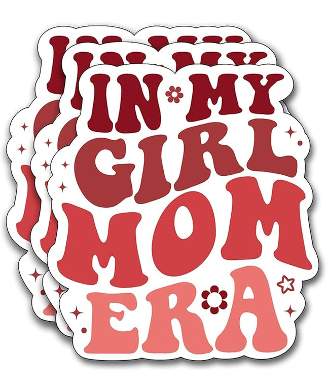 (3Pcs) in My Girl Mom Era Sticker, Sticker Gifts Mom Decorate Books, Laptops, Water Bottles Kindles Stickers, Phones Tumbler Waterproof Vinyl 3" Inch