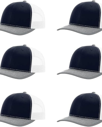 Richardson 112 Classic Six-Panel Adjustable Snapback Trucker Cap | Bulk Packs Available