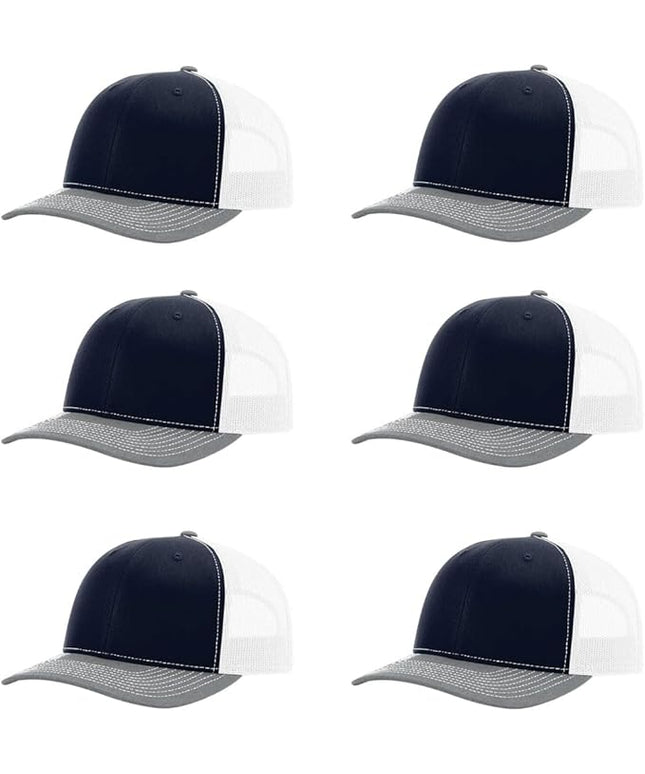 Richardson 112 Classic Six-Panel Adjustable Snapback Trucker Cap | Bulk Packs Available
