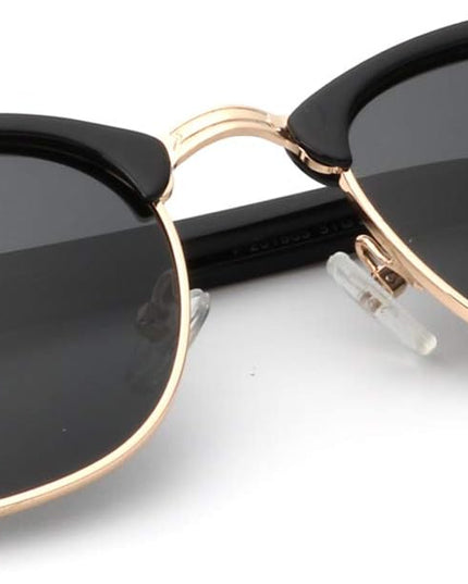KALIYADI Polarized Sunglasses for Men and Women Semi-Rimless Frame Driving Sun glasses UV Blocking