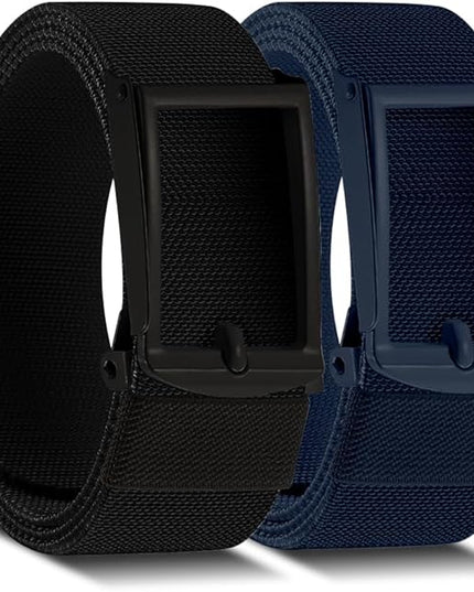 DOOPAI Stretch Canvas Belt for Men, Adjustable Elastic Holeless Web Belt for Casual, Golf, and Work, with Bottle Opener