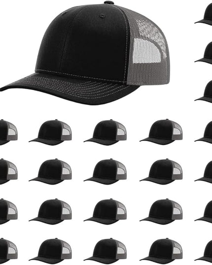 Richardson 112 Classic Six-Panel Adjustable Snapback Trucker Cap | Bulk Packs Available