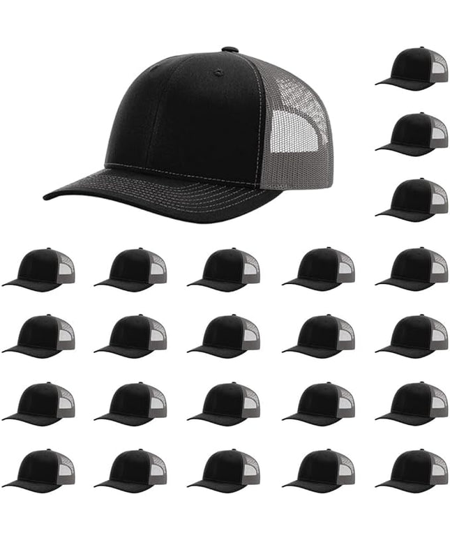Richardson 112 Classic Six-Panel Adjustable Snapback Trucker Cap | Bulk Packs Available