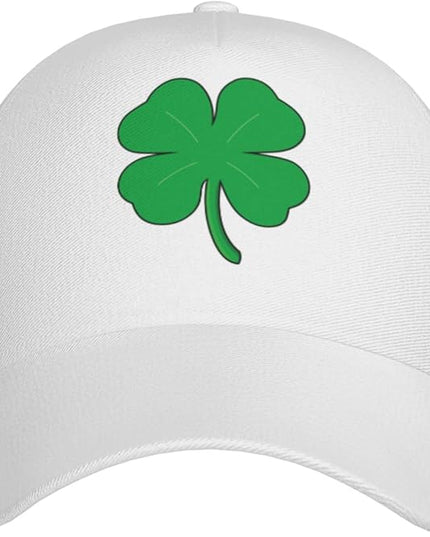St. Patrick's Day Baseball Cap, Irish Green Clover Trucker Hat for Men Women, Fashion Adjustable Sun Visor Dad Hat