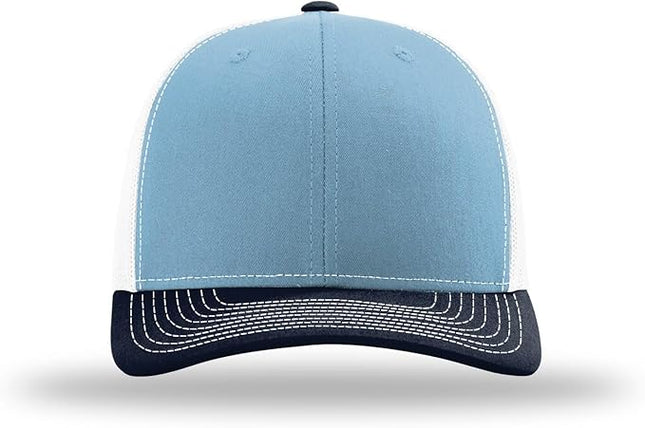 Richardson 112 Trucker Hat - Premium Adjustable Snapback Hat - Structured Six Panel Richardson Blank Caps