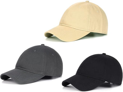 Zylioo XL XXL Oversize Baseball Cap, 100% Cotton Adjustable Dad Hat for Big Heads 23.5"-25.5", Soft Crown Large Size Cap