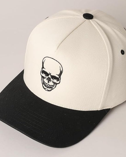 MIRMARU Two-Tone Vintage Canvas Trucker Hats for Men & Women, Adjustable Size Baseball Caps with Trendy Embroidered Design