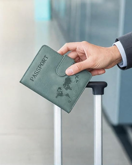 Passport Holder for Travel Essentials, 2 Pack Rfid Passport Cover for Women Men