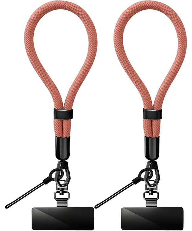 Phone Lanyard, 2 Pack Adjustable Cell Phone Lanyard Hand Phone Wrist Strap with Tether Tabs for Smartphones