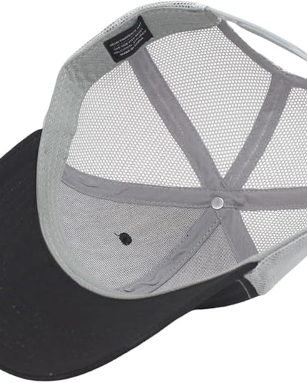 TSSGBL Classic Mesh Trucker Hat, Small & OSFM & XXL Options, Men Women Basic Adjustable Snapback Plain Blank Baseball Cap