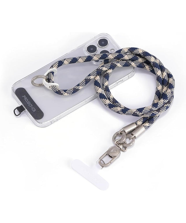 project-cb Phone Lanyard×1,Phone Tether Tab×2, Crossbody Cell Phone Lanyard,Rope Lanyard,Universal Adjustable Phone Strap(Titanblue-S)