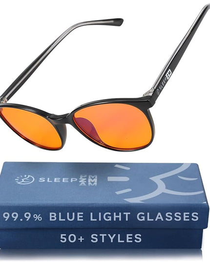 100% Blue Light Blocking Glasses - Women + Men - Better Sleep - Anti Eye Strain Protection - Computer Screens Gaming