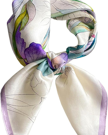 Neck Scarf For Womens Silky Head Scarves Hair Bandanas Square Scarf Fashion Accessories lightweight