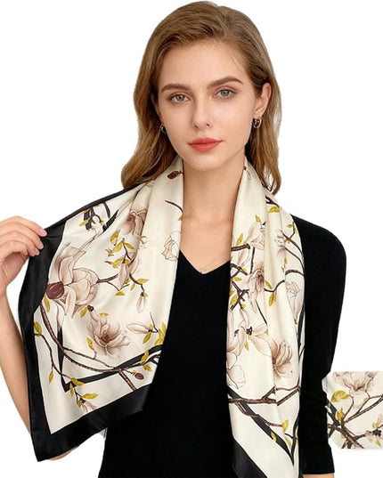 Headscarf Large Square Scarf 35" Fashion Scarves Silk Feeling Hair Wrapping Scarfs Hairscarf BA16