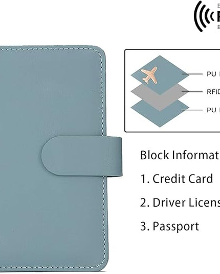 Melsbrinna Rfid Passport Holder for Travel women/Men, Cute Passport Wallet Rfid Blocking Card Slots, Rfid Passport Cover/CaseTravel Wallet, Passport Book Holder (1, Green2)