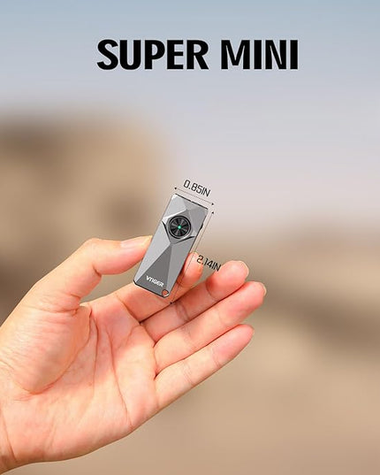 VTIGER K1 800 High Lumens Key Chain Light, Small EDC Rechargeable Keychain Flashlight, Compact LED Tiny Flashlight with Magnetic, Mini Clip-on Pocket Lights for Camping, Emergency, Everyday Carry