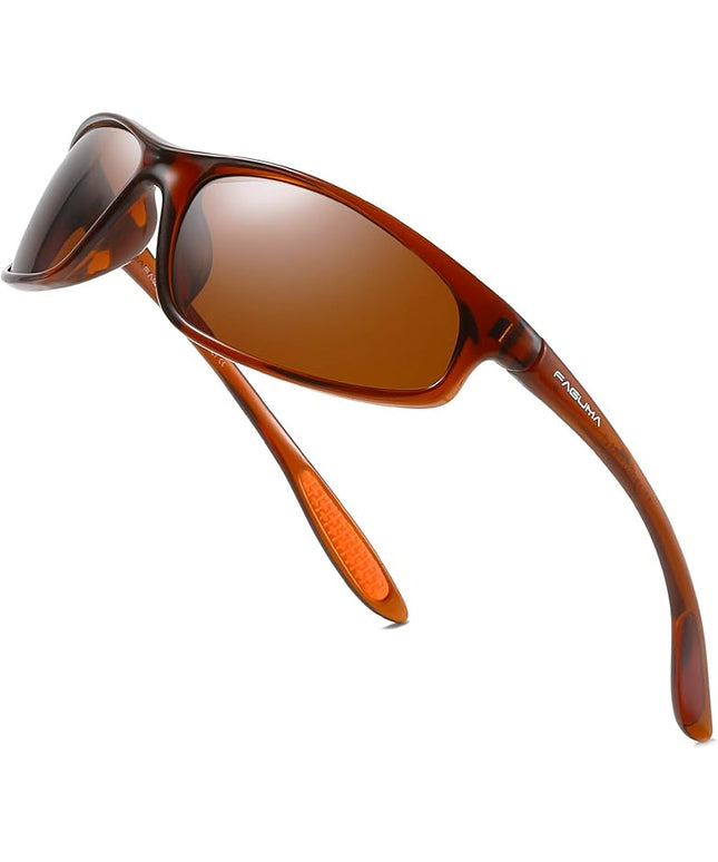FAGUMA Polarized Sports Sunglasses For Men Cycling Driving Fishing UV400 Protection