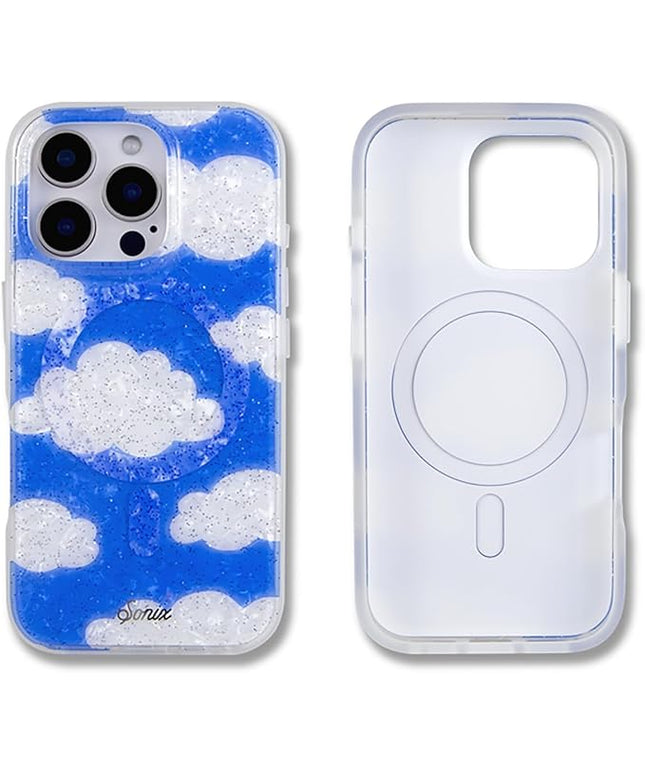 Sonix Case for iPhone 16 Pro | Compatible with MagSafe | 10ft Drop Tested | Glitter Clouds | Day Dream