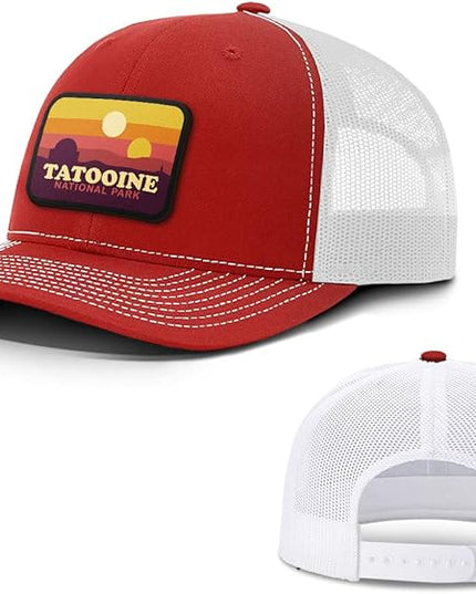 Tatooine National Park Patch Back Mesh Hat Casual Wear - Baseball Cap for Mens & Womens Mesh Adjustable Snapback Strap