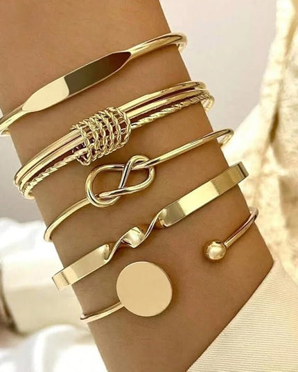ÌF ME Gold Bangle Bracelets for Women, Indian Bangles Stackable Set, Multi Layer Textured 14K Gold Plated Chunky Bracelets Boho Jewelrys Set