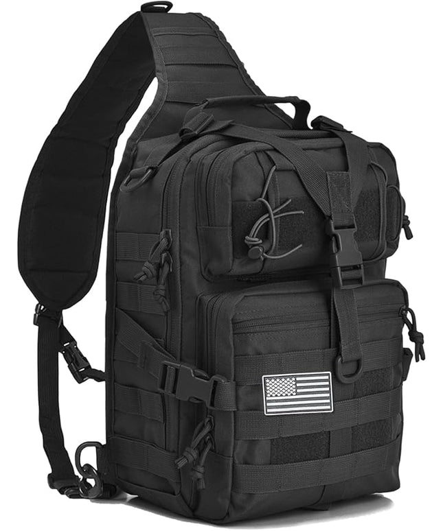 hopopower Tactical Sling Bag, Sport Bag Military Rover Shoulder Backpack EDC Assault Range Bag, Chest Pack Handbag Waterproof