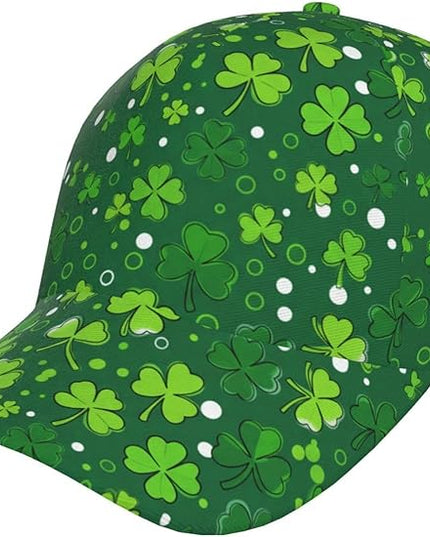 St. Patrick's Day Baseball Cap, Irish Green Clover Trucker Hat for Men Women, Fashion Adjustable Sun Visor Dad Hat